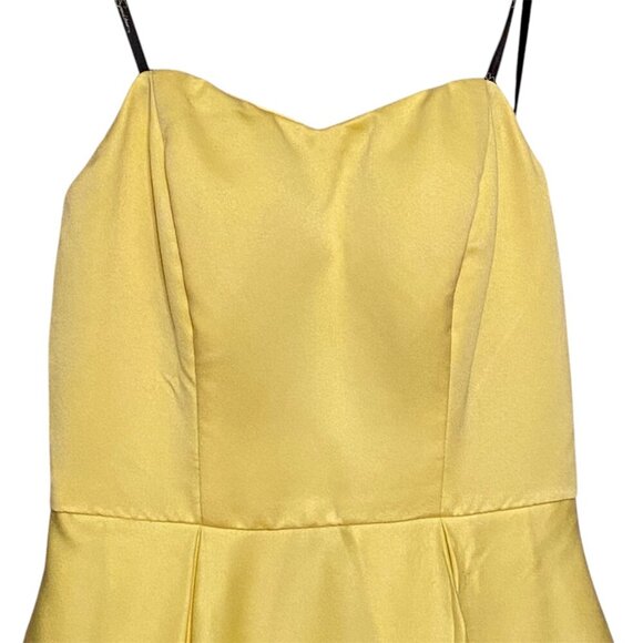 Speechless Sweetheart Yellow Ballgown Formal Dress Strapless Tulle Slip Size 3 - Picture 4 of 11